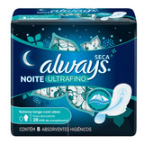 Always Noturno Seca Ultra Fino C/ 8