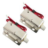 2 Cerradura Eléctrica 12v Chapa Cerrojo Eléctrico Candado 