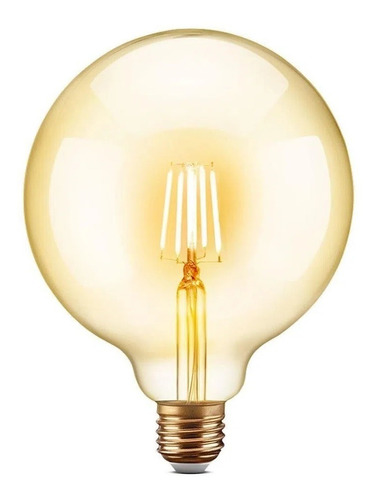 Lampada Filamento Led G95 Retrô Vintage Âmbar Bivolt