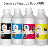 Kit De Tintas De Litro Premium Para Impresoras Base Agua