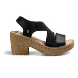 Sandalias Mujer Cavatini Super Confort Aire Cuero Corcho