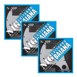 Kit C/ 3 Encordoamentos Nig P/ Guitarra Baiana N-309 009