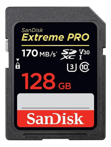 Memória Sandisk 128gb Extreme Pro 128gb Nfe Lacrado