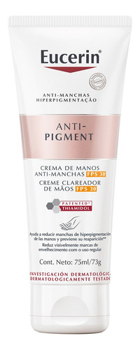 Crema De Manos Eucerin Antipigment Fps30 X 75ml