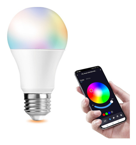 Ampolleta Led Inteligente 9w Rgb/dimeable/bluetooth Fsl Color De La Luz Rgb