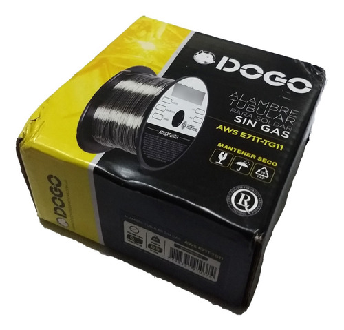 Alambre Mig Soldar Sin Gas Flux 08mm Rollo 900g Dogo Certifi