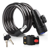 Candado De Cable Pare Bicicleta Con 2 Llave, 120cm