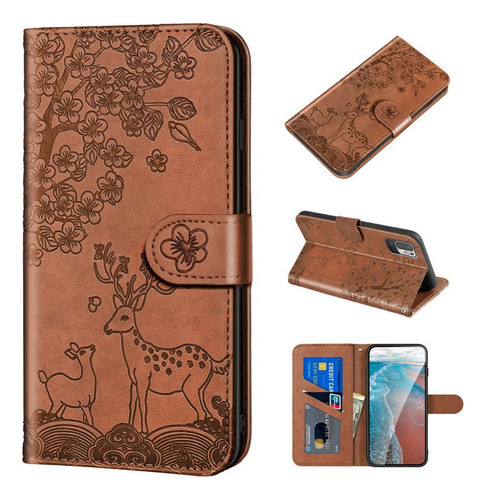 Estuche Para Teléfono Con Billetera Sika Deer Para Xiaomi