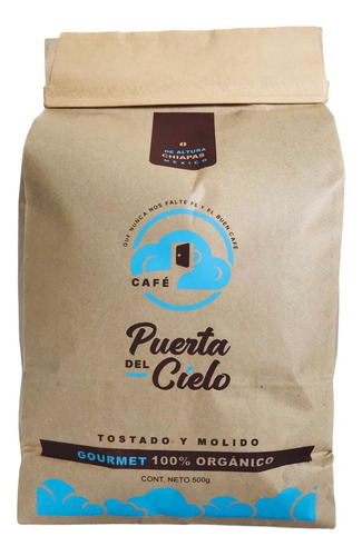 Café De Chiapas 500g 100% Orgánico Gourmet Molido O En Grano