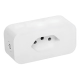 Tomada Wireless Medidor Consumo Alexa Siri 16a Bivolt Cor Branco