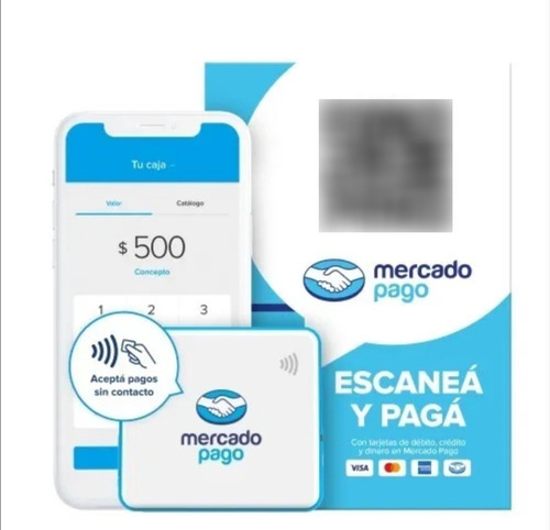Point Mini De Mercado Pago +kit Qr Impreso Oficial