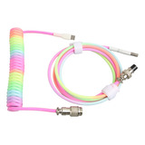 Cable De Teclado Para Juegos De Nylon Tipo C A Usb Doble