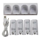 Estação De Carregamento Do +4* 2800mah Para Wii White