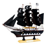 Modelo Náutico De Nave Barco De Vela De Madera Decoración