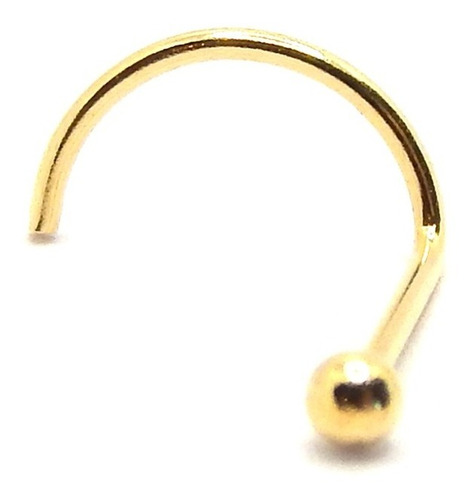 Piercing De Nariz Em Ouro 18k Bola Bolinha