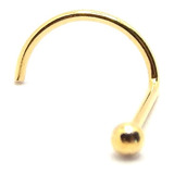 Piercing De Nariz Em Ouro 18k Bola Bolinha