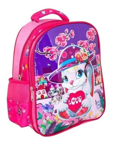 Mochila Owen + Cartuchera Chica Infantil Urbana Jardin Niños