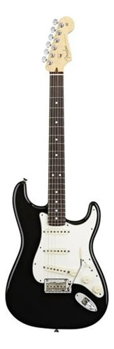 Guitarra Eléctrica Fender American Standard Stratocaster De Aliso Black Con Diapasón De Palo De Rosa