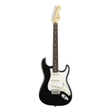 Guitarra Eléctrica Fender American Standard Stratocaster De Aliso Black Con Diapasón De Palo De Rosa