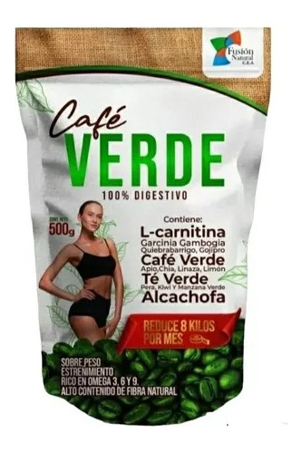 Cafe Verde Fusion Natural 500gr - g a $46