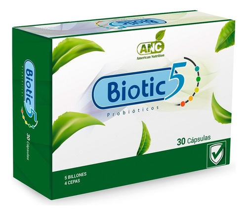 Biotic 5 Probióticos 30 Capsulas Anc. Agronewen Sabor Ss