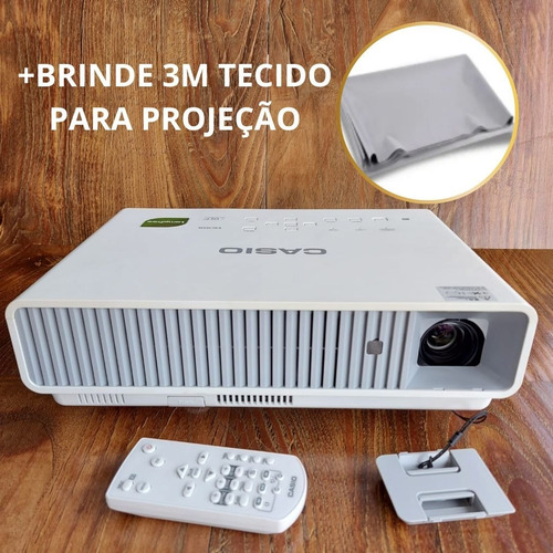 Projetor 3000lm Led Hd Laser Usado2x +brinde Tecido Projeção