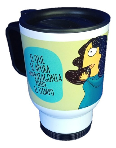 Mug Ilustración Frase Patagona Mujer