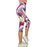 Conjunto De Capri Lycra 70 Den Sublimado + Top Talles 1 Al 5