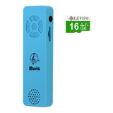 Mp3 Player Walkman Cartão 16gb Music Ultra-fino Azul 