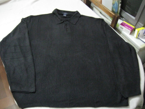 Sweater Con Cuello Botones Dockers Talla 3xl Negro
