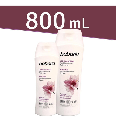 Crema Babaria Body Milk Almendras Pieles Muy Secas 500 Ml