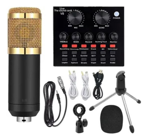 Microfono Podcast Kokitea, Bm-800+tarjera Modulación Sonido