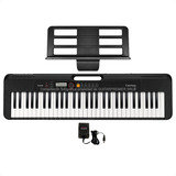Organo Teclado 5/8 61 Teclas De Piano Usb + Atril + Fuente 