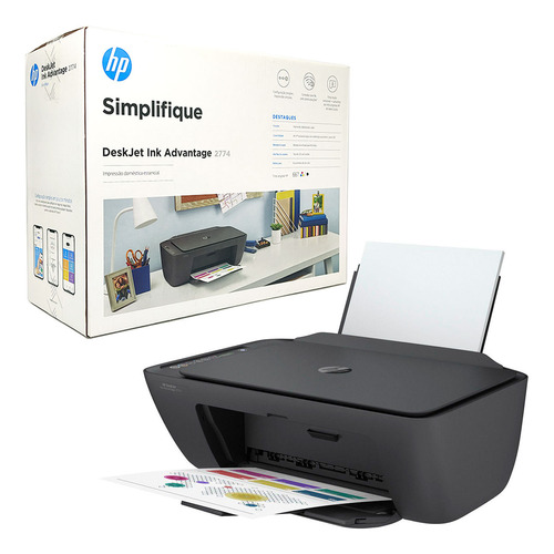 Impressora Multifuncional Hp Advantage 2774 Wi-fi - Bivolt