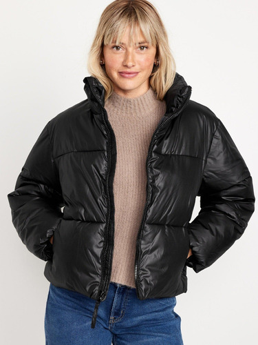 Parka Mujer Old Navy Acolchada Negro