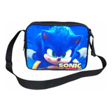 Lancheira Térmica Escolar Sonic Ouriço Azul Bolsa Infantil