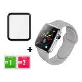 Pulseira + Pelícu 3d Para Apple Watch 38mm 40mm 42mm 44mm Sm Cor Cinza Largura 40 Mm