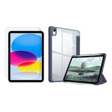 Forro Smart Case Clear Para iPad + Vidrio Con Espacio Lápiz