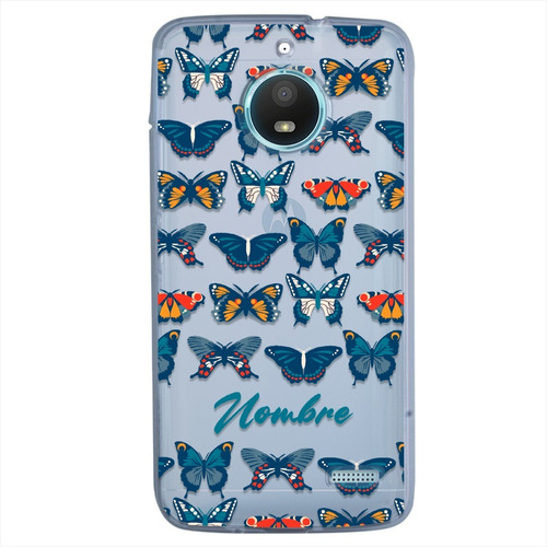 Funda Para Motorola Mariposas Personalizada Nombre