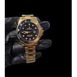 Reloj Rolex Dorado Con Negro Clon