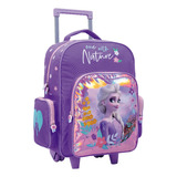 Mochila Carro Escolar Frozen Anna 17 Pulgadas Wabro