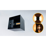 Arandela Led Cubo Qatar 6w Abs Facho Ajustável 3000k Cor Preto 110v/220v