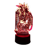 Lámpara De Noche Con Figura De Goku Ssj4 De Dragon Ball De A