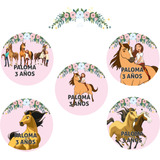 Spirit Caballo Stickers Personalizados Candy Bar X40 Tags