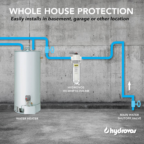 Hydrovos Hv-whp10-vih-5m Whole House Water Filter System, Fe