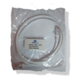 Cable De Red Patch Cord Cat6 Blanco Tradetel 1 Mts