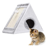 Rascador Para Gatos Torre Triangular Plegable Con Pelota