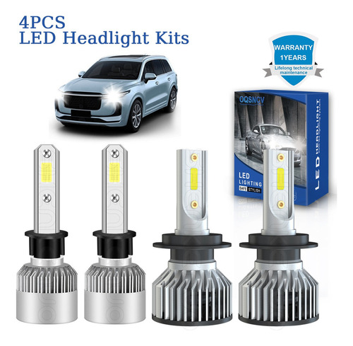 Kits De Faros 6000k Led De Luz Alta Y Baja Para Renault