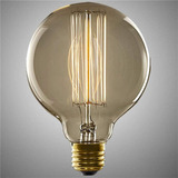 Bombilla Edison Vintage De 40 W, Globo Grande, E27, Regulabl