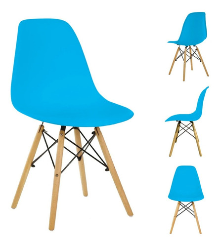 Kit De 2 Sillas Tipo Eames Comedor Hogar Varios Colores